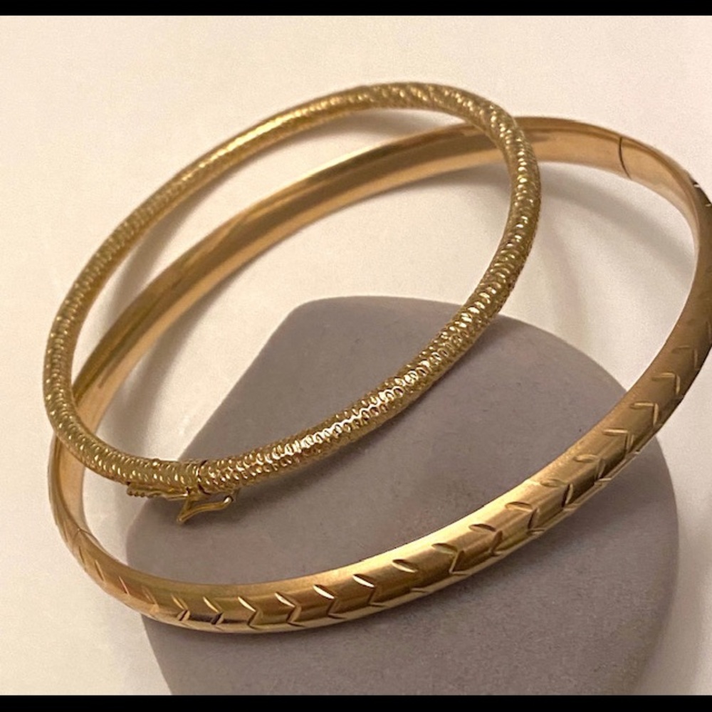 Open for trade‼️Antique real gold bangle 14k - Picture 1 of 1